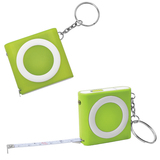 Брелок-рулетка (1м) с фонариком; желтая