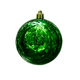 Шар новогодний Gloss, диаметр 8 см., пластик, зеленый