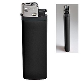 Зажигалка кремниевая ISKRA, черная, 8,18х2,53х1,05 см, пластик/тампопечать