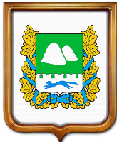 Герб Курганской области размер 35х43 см, печатный, светлая рамка Герб Курганской области размер 35х43 см, печатный, светлая рамка