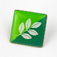 Значок c заливкой смолой, основа латунь 20 мм