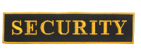 Шеврон на спину SECURITY, 25,5х6 см Шеврон на спину SECURITY, 25,5х6 см