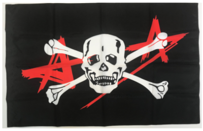 Флаг группы Алиса с черепом 90х135 см