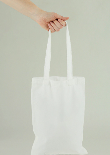 Сумка Румми из канваса 35х45 см, однотонная