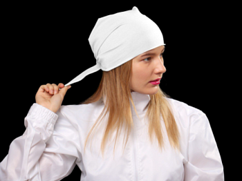 Бандана трикотажная взрослая 60х60х90 см, однотонная