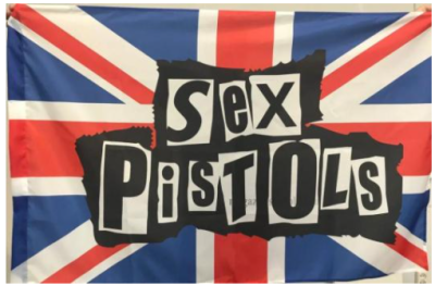 Флаг группы Sex Pistols 90х135 см